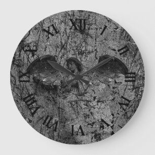 Grande Horloge Ronde Angel de pierre