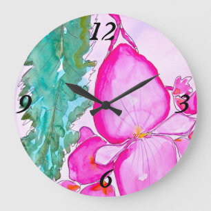 Grande Horloge Ronde Angel Wing Begonia