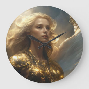 GRANDE HORLOGE RONDE ANGES