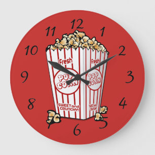 Grande Horloge Ronde Animated Popcorn background