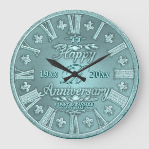 Grande Horloge Ronde Année Mariage