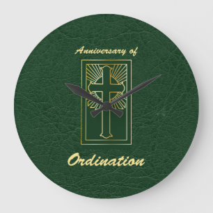 Grande Horloge Ronde Anniversaire du prêtre de l'ordination