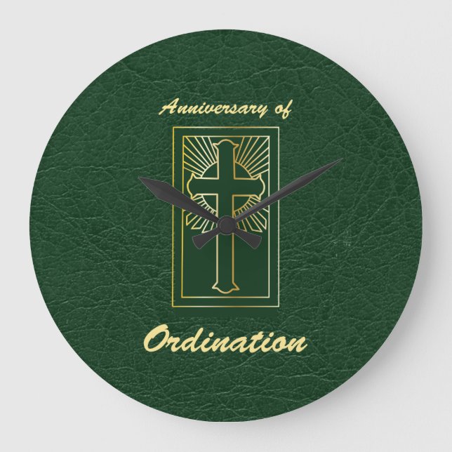 Grande Horloge Ronde Anniversaire du prêtre de l'ordination (Recto)