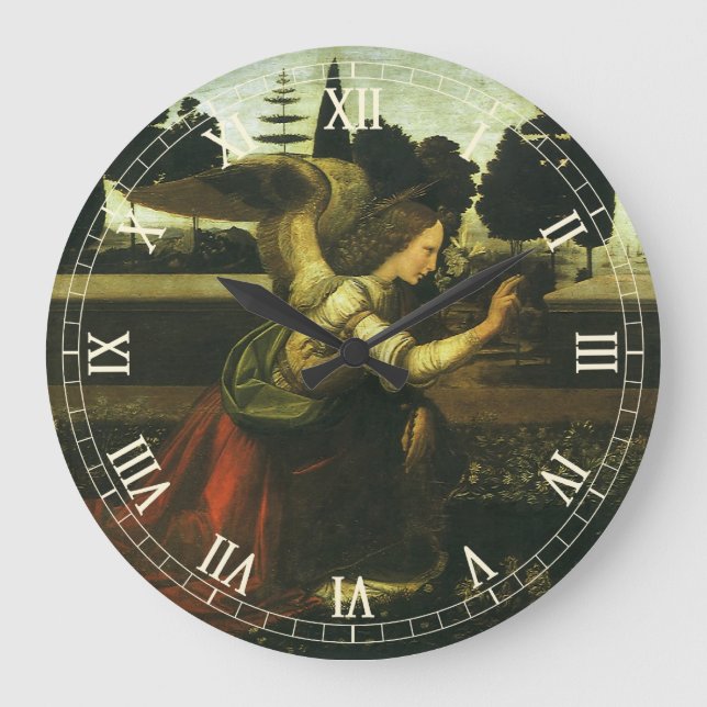 Grande Horloge Ronde Annonciation du Seigneur par Léonard de Vinci (Recto)