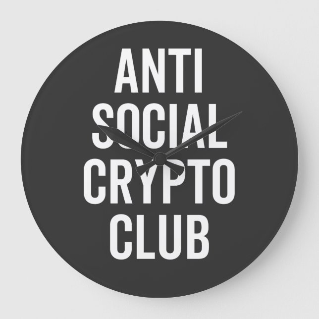 Grande Horloge Ronde Anti-Social Crypto Club (Recto)