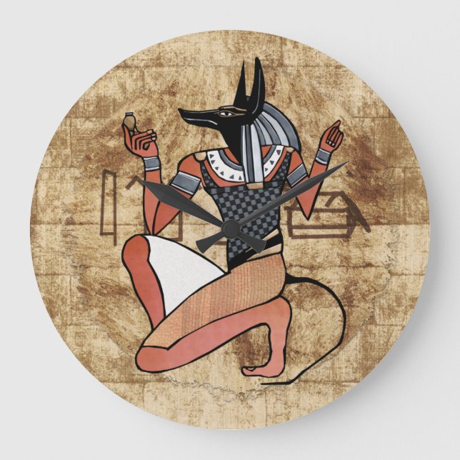 Grande Horloge Ronde Anubis The Guardian Egyptian (Recto)