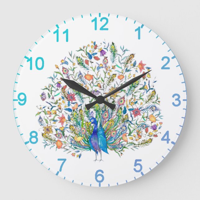 Grande Horloge Ronde Aquarelle (Recto)