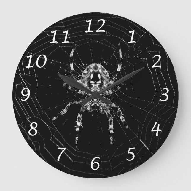Grande Horloge Ronde Araignée dans l'horloge murale Web (Recto)