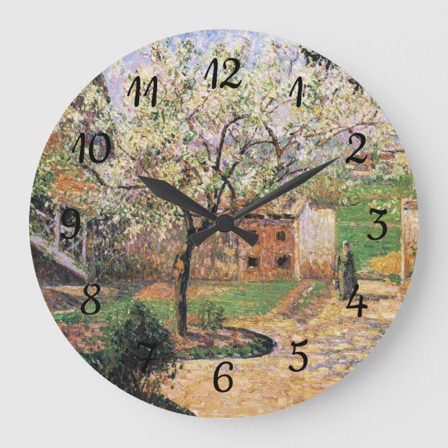 Grande Horloge Ronde Arbre à prune, Eragny Camille Pissarro (Recto)
