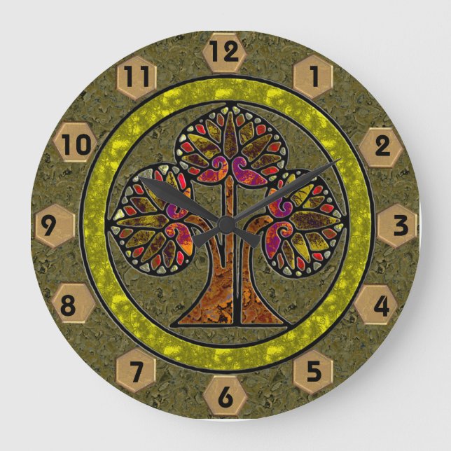 Grande Horloge Ronde Arbre de vie (Horloge ronde) (Recto)