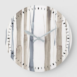 Grande Horloge Ronde Arbres de ton de duo II