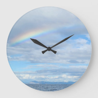 Grande Horloge Ronde Arc-en-ciel sur l'île
