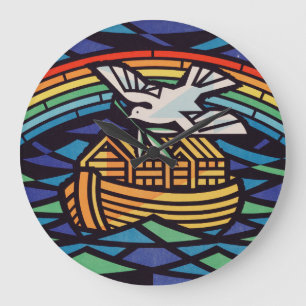 Grande Horloge Ronde arche de Noé avec esprit saint