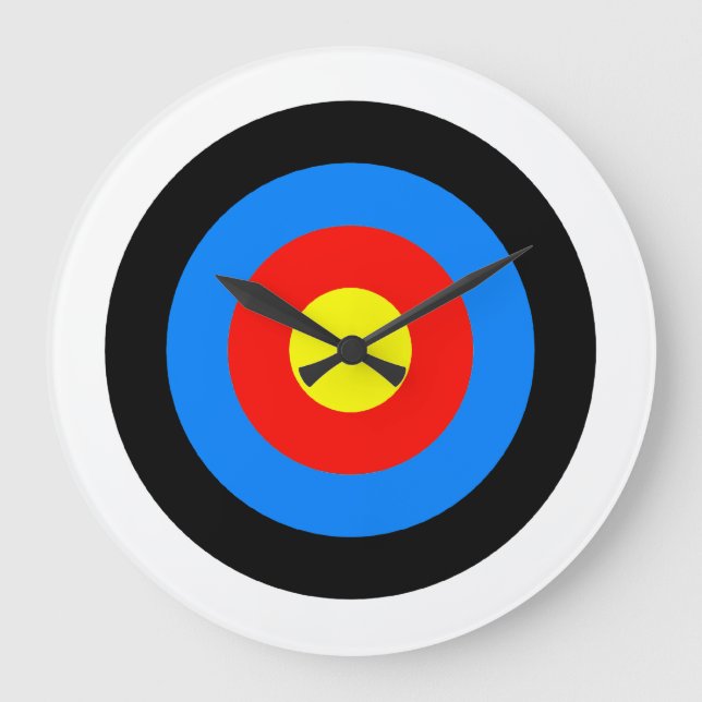 Grande Horloge Ronde Archery Target Clock (Recto)