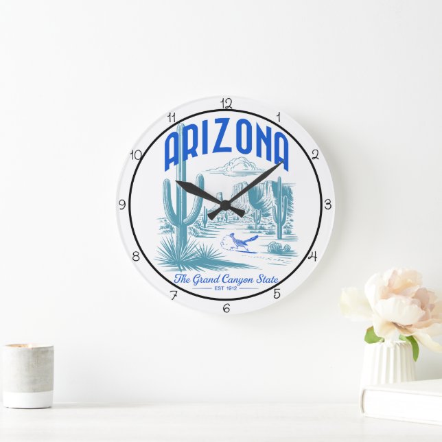Grande Horloge Ronde Arizona Grand Canyon State (Maison)