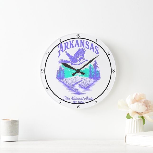 Grande Horloge Ronde Arkansas Natural State Timepiece (Maison)