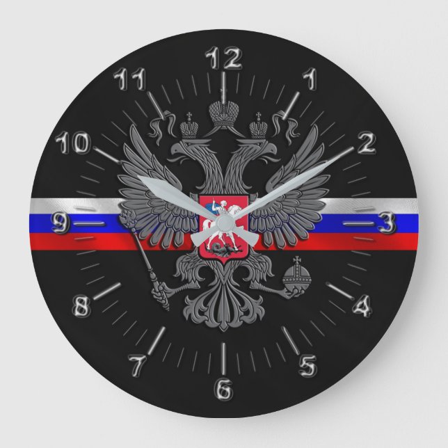Grande Horloge Ronde Armoiries de la Russie (Recto)