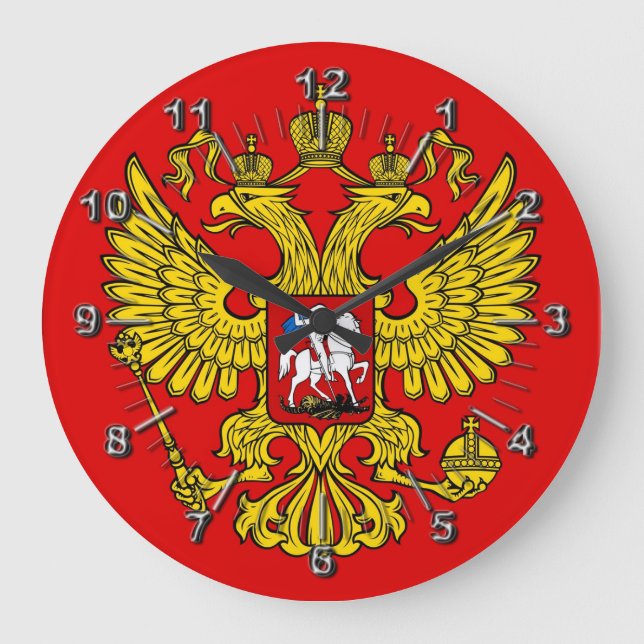 Grande Horloge Ronde Armoiries de la Russie (Recto)