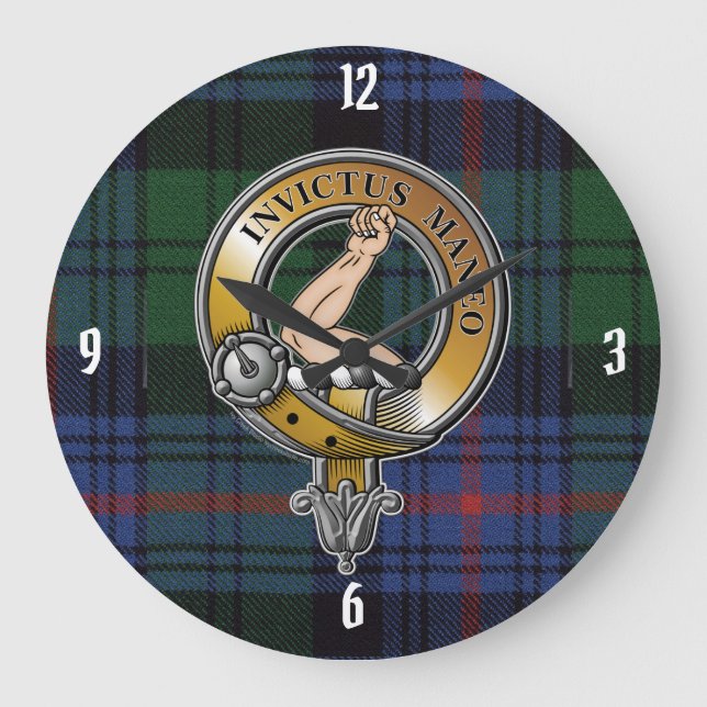 Grande Horloge Ronde Armstrong Tartan & Badge (Recto)