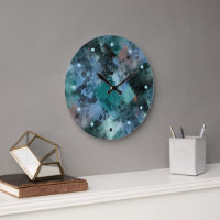 Art de coups de pinceau bleu violet sarcelle moder