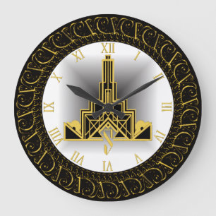 Grande Horloge Ronde Art déco