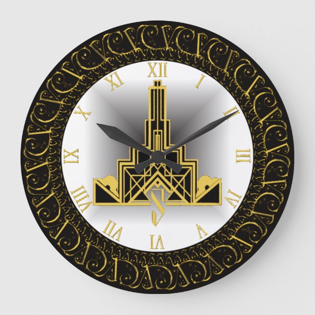 Grande Horloge Ronde Art déco (Recto)