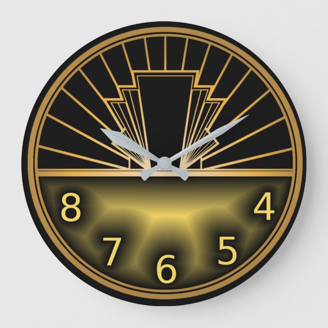Grande Horloge Ronde Art déco (Recto)