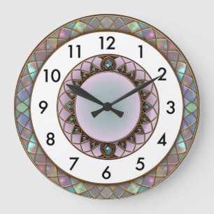Grande Horloge Ronde Art Déco