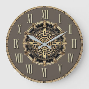 Grande Horloge Ronde Art Déco