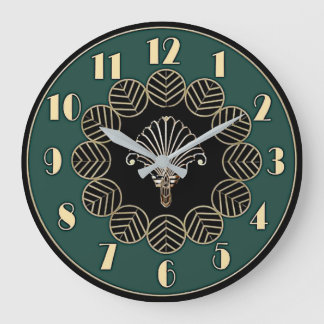 Grande Horloge Ronde Art Déco