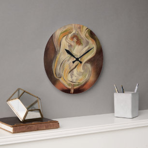 Grande Horloge Ronde Art Nouveau vintage, La Loie Fuller danseuse moder