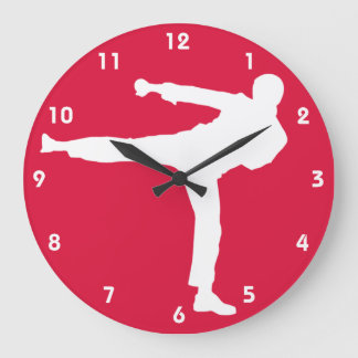 Grande Horloge Ronde Arts martiaux de Crimson