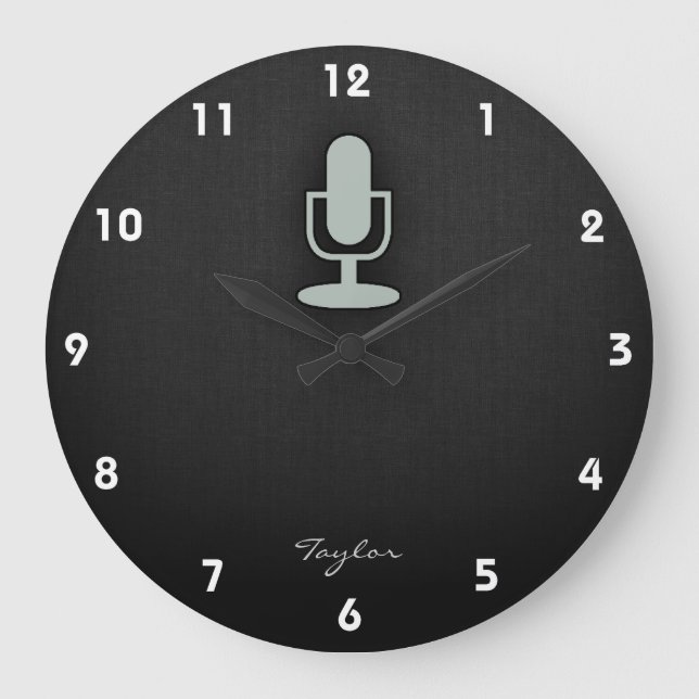 Grande Horloge Ronde Ash Gray microphone (Recto)