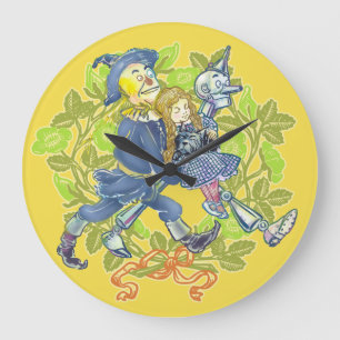 Grande Horloge Ronde Assistant classique de l'horloge murale d'Oz Kid's