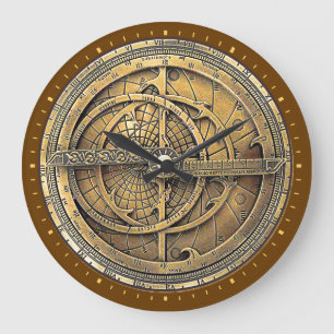 Grande Horloge Ronde Astrolabe antique 2