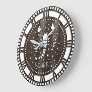 Grande Horloge Ronde Astrologie/signe zodiaque/scorpion