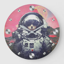 Astronaute Cyberpunk - Espace Néon Rose