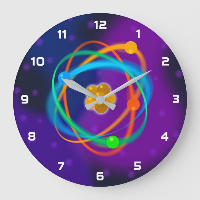 Grande Horloge Ronde Atomic structure spots science (Recto)