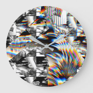 Grande Horloge Ronde Attaque arc-en-ciel