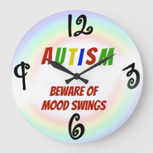 Grande Horloge Ronde Autism - Custom Square Wall Clock