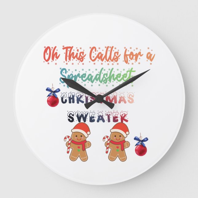 Grande Horloge Ronde Autocollant de pare-chocs (Recto)