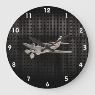 Grande Horloge Ronde Avion rocailleux