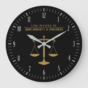 Grande Horloge Ronde Avocat de la loi  Bureau du droit