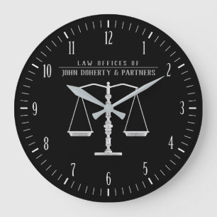 Grande Horloge Ronde Avocat de la loi  Bureau du droit