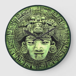 Grande Horloge Ronde Aztec mask