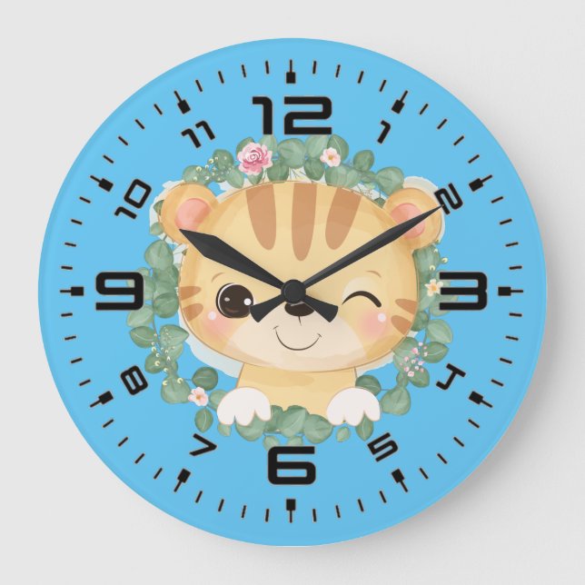 Grande Horloge Ronde Baby Tiger (Recto)