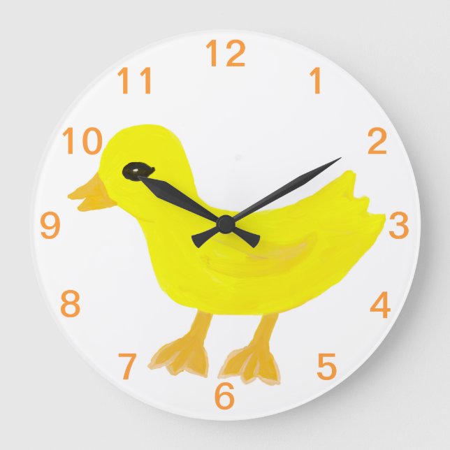 Grande Horloge Ronde Baby Yellow Rubber Ducky (Recto)