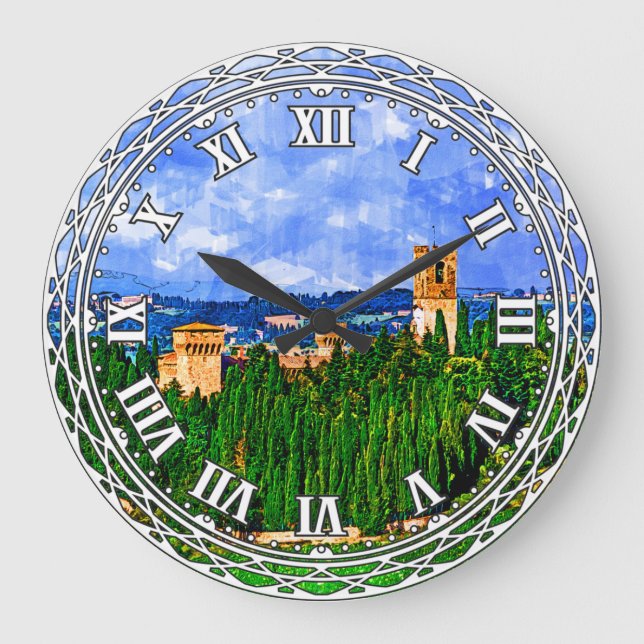 Grande Horloge Ronde Badia A Passignano. Chianti. Toscane. Italie. (Recto)