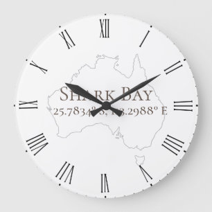 Grande Horloge Ronde Baie des requins Latitude et Longitude