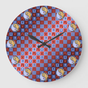 Grande Horloge Ronde Balance & Tigre de Feu